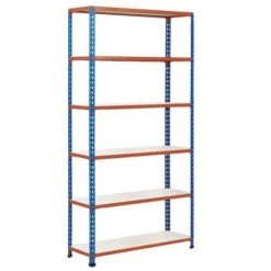 Rapid 2 Medium Duty Shelving With Melamine Shelves 34 Rapid 2 Medium Duty Shelving With Melamine Shelves -Storage Equipment Store AIG3883319