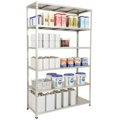 Rapid 2 Medium Duty Shelving With Galvanised Steel Steel Panel Shelves 35 Rapid 2 Medium Duty Shelving With Galvanised Steel Steel Panel Shelves -Storage Equipment Store AIG3883613