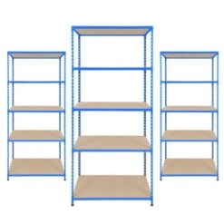 3 Bays Rapid 2 Medium Duty Shelving With 5 Chipboard Shelves - 1830h 915w - Offer -Storage Equipment Store AIG3883618