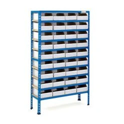 Rapid 2 Shelving (1600h X 915w) 36 Cardboard Picking Bins