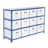 Rapid 2 Storage Bays (990h X 1220w) 12 Economy Document Boxes -Storage Equipment Store AIG3883649