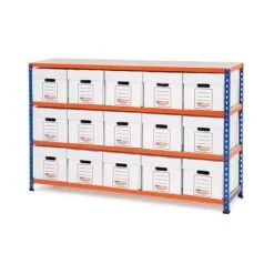 Rapid 2 Storage Bays (990h X 1525w) 15 Economy Document Boxes