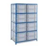 Rapid 2 Shelving (1220h X 915w) 12 Solid Euro Containers -Storage Equipment Store AIG3883673