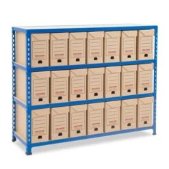 Rapid 2 (990h X 1220w) Flip Top Storage Bays With 21 Boxes