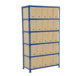 Rapid 2 (1600h X 915w) Flip Top Storage Bays With 25 Boxes -Storage Equipment Store AIG3883691