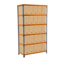 Rapid 2 (1600h X 915w) Flip Top Storage Bays With 25 Boxes -Storage Equipment Store AIG3883696
