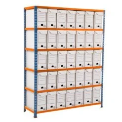 Rapid 2 (1600h X 1220w) Flip Top Storage Bays With 35 Boxes -Storage Equipment Store AIG3883705