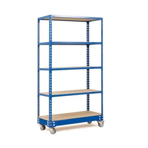 Rapid 2 Medium Duty Mobile Shelving Bay - 1700h With 5 Shelves 7 Rapid 2 Medium Duty Mobile Shelving Bay - 1700h With 5 Shelves - Image 5