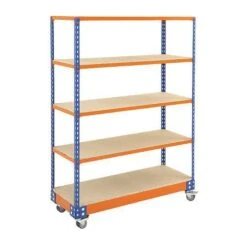 Rapid 2 Medium Duty Mobile Shelving Bay - 1700h With 5 Shelves 19 Rapid 2 Medium Duty Mobile Shelving Bay - 1700h With 5 Shelves -Storage Equipment Store AIG3883718