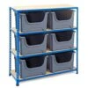 Rapid 2 (1220h X 1120w) Bin Storage Unit With 6 Bins 1 Rapid 2 (1220h X 1120w) Bin Storage Unit With 6 Bins -Storage Equipment Store AIG3883734