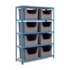 Rapid 2 (1600h X 1120w) Bin Storage Unit With 8 Bins -Storage Equipment Store AIG3883735