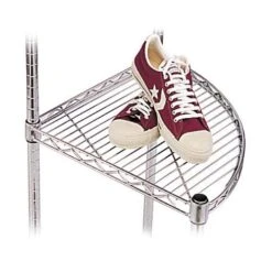 Quarter Round Extra Shelf For Chrome Wire Shelving Bays - 455d