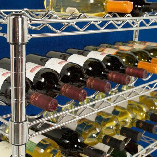 Chrome Wine Rack With 35 To 63 Bottle Capacity - 355d 5 Chrome Wine Rack With 35 To 63 Bottle Capacity - 355d - Image 3