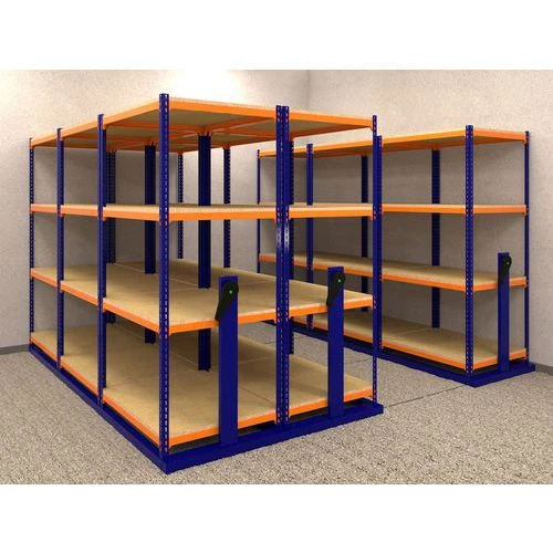 Rapid Mobile Shelving System - 2010h With 5 Shelves 3 Rapid Mobile Shelving System - 2010h With 5 Shelves