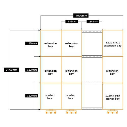 Rapid Mobile Shelving System - 2010h With 5 Shelves 4 Rapid Mobile Shelving System - 2010h With 5 Shelves - Image 2