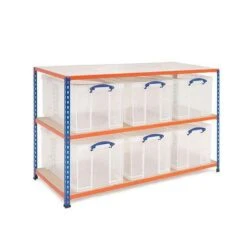 Rapid 2 Storage Bay With Really Useful Boxes - Make Your Selection 33 Rapid 2 Storage Bay With Really Useful Boxes - Make Your Selection -Storage Equipment Store AIG3884253