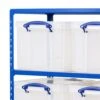 3 Bays Of Shelving (1600h X 1220w) With 12 Really Useful Storage Boxes -Storage Equipment Store AIG3884262