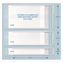 Manutan Self Adhesive Label Holders -Storage Equipment Store AIG3884363