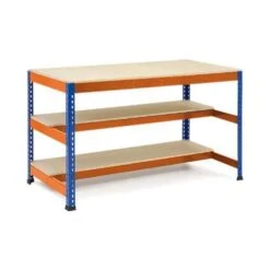 Rapid 1 Heavy Duty Workbench (1525w) With Lower Level Half Shelves -Storage Equipment Store AIG3884385