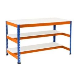 Rapid 1 Heavy Duty Workbench (1525w) With Lower Level Half Shelves -Storage Equipment Store AIG3884394