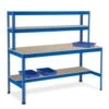 Rapid 1 Heavy Duty Workstation (2440w) With Half Lower Shelf -Storage Equipment Store AIG3884566