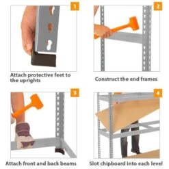 Rapid 1 - Heavy Duty Workbench (1525w) With Full Lower Shelf -Storage Equipment Store AIG3889172 7