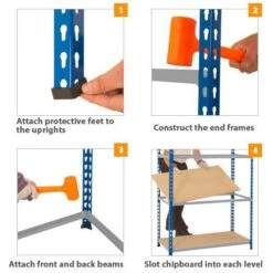 Rapid 2 Single Rail Garment Shelving With 2 Levels - 1980h 15 Rapid 2 Single Rail Garment Shelving With 2 Levels - 1980h -Storage Equipment Store AIG3889174 38