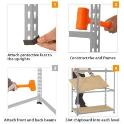 Rapid 2 Single Rail Garment Shelving - Extra Rail Level -Storage Equipment Store AIG3889176 4