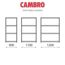 Cambro Premium Shelving With Ventilated Shelving Bays With 4 Shelves - 1800h 21 Cambro Premium Shelving With Ventilated Shelving Bays With 4 Shelves - 1800h -Storage Equipment Store AIG3889192