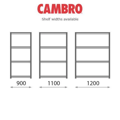 Cambro Premium Shelving With Ventilated Shelving Bays With 4 Shelves - 1800h 9 Cambro Premium Shelving With Ventilated Shelving Bays With 4 Shelves - 1800h - Image 7