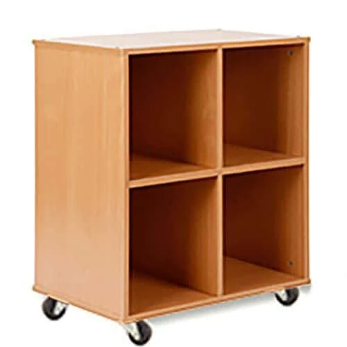 Mobile Melamine Storage Unit (754h X 690w) Complete With 4 Jumbo Gratnells Trays 4 Mobile Melamine Storage Unit (754h X 690w) Complete With 4 Jumbo Gratnells Trays - Image 2