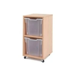 Melamine Unit (754h) Complete With Clear Gratnells Trays -Storage Equipment Store AIG3889207