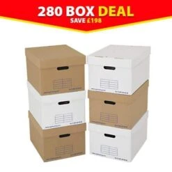 Archive Storage Boxes - Pack Of 280 -Storage Equipment Store AIG3889237