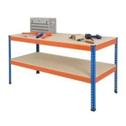 Rapid 1 - Heavy Duty Workbench (1220w) With Full Lower Shelf -Storage Equipment Store AIG3889325 2