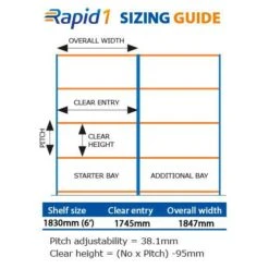 Rapid 1 Single Sided Tyre Racks -Storage Equipment Store AIG3889331 4