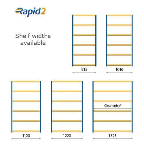 Rapid 2 Single Rail Garment Shelving With 2 Levels - 1980h 5 Rapid 2 Single Rail Garment Shelving With 2 Levels - 1980h - Image 3