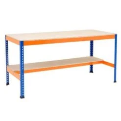 Rapid 1 - Heavy Duty Workbench (2440w) With Lower Half Shelf -Storage Equipment Store AIG3889511