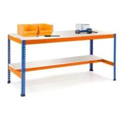 Rapid 1 - Heavy Duty Workbench (2440w) With Lower Half Shelf -Storage Equipment Store AIG3889513