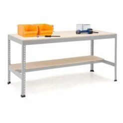 Rapid 1 - Heavy Duty Workbench (2440w) With Lower Half Shelf -Storage Equipment Store AIG3889514