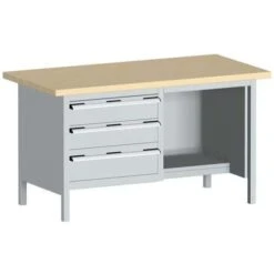 Bott Cubio Heavy Duty Workbench With MPX Top Shelves And Drawers 840x1500x750mm -Storage Equipment Store AIG3979352