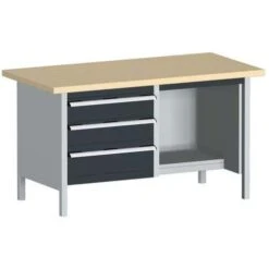 Bott Cubio Heavy Duty Workbench With MPX Top Shelves And Drawers 840x1500x750mm -Storage Equipment Store AIG3979393