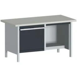 Bott Cubio Heavy Duty Workbench With Lino Top Shelf And Drawer 840x1500x750mm -Storage Equipment Store AIG3979405