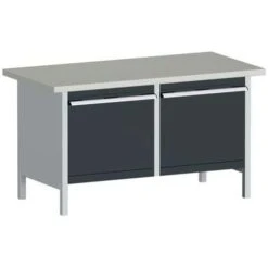 Bott Cubio Heavy Duty Workbench With Lino Top Drawers And Cabinet 840x1500x750mm -Storage Equipment Store AIG3979408