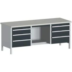 Bott Cubio Heavy Duty Industrial Workbench 6 Drawers HxWxD 840x2000x750mm -Storage Equipment Store AIG3979415