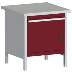 Bott Cubio Heavy Duty Workbench Cupboard/Drawer & Lino Top 840x750x750mm -Storage Equipment Store AIG3979685