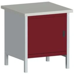 Bott Cubio Heavy Duty Workbench With Cupboard & Lino Top 840x750x750mm -Storage Equipment Store AIG3979703