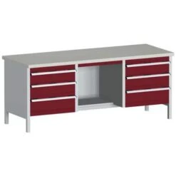 Bott Cubio Heavy Duty Industrial Workbench 6 Drawers HxWxD 840x2000x750mm -Storage Equipment Store AIG3979705