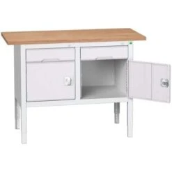 Bott Verso Adjustable Workbench With Cabinet & Drawer 830-930x1250x600mm -Storage Equipment Store AIG3979782