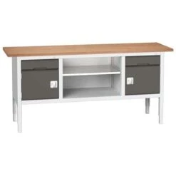Bott Verso Adjustable Workbench With Storage HxWxD 830-930x2000x600mm -Storage Equipment Store AIG3979785