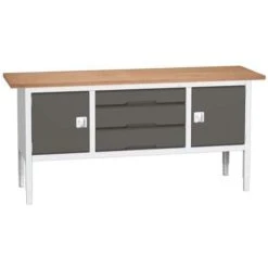 Bott Verso Adjustable Workbench X3 Drawers & 2 Cabinets 830-930x2000x600mm -Storage Equipment Store AIG3979789